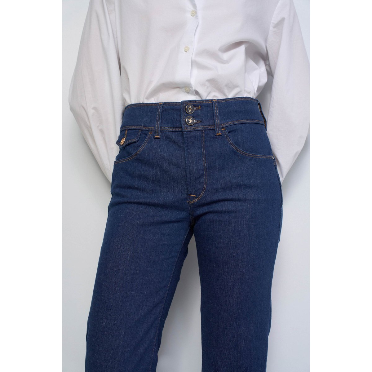 JEAN SECRET PUSH IN STRAIGHT bleu foncé, SALSA JEANS