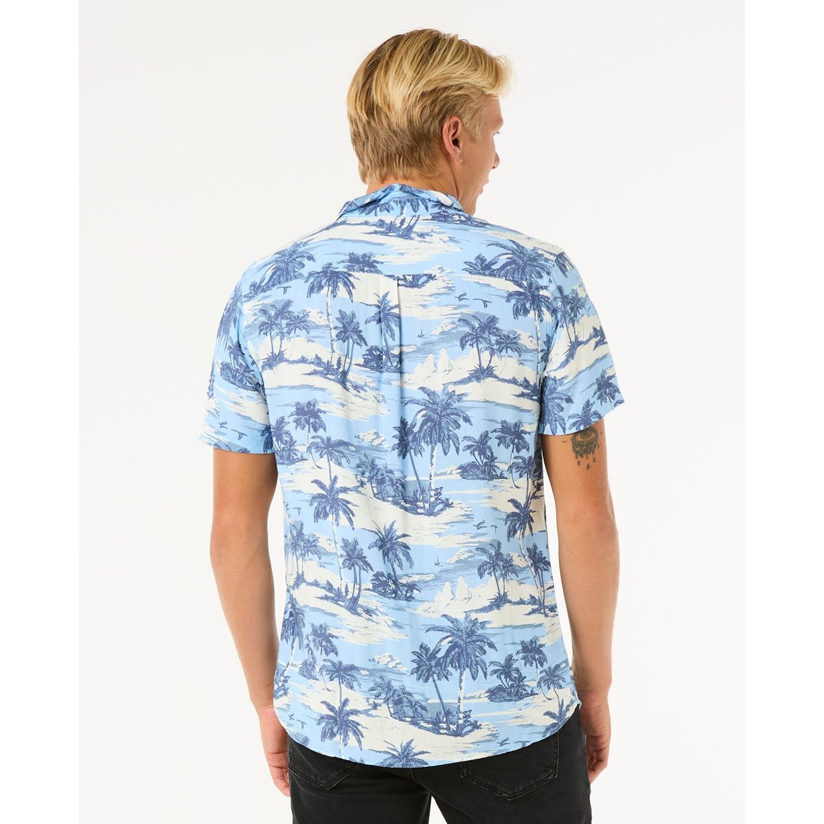 Chemise DREAMER BARREL KILLA S/S SHIRT sky blue, RIP CURL