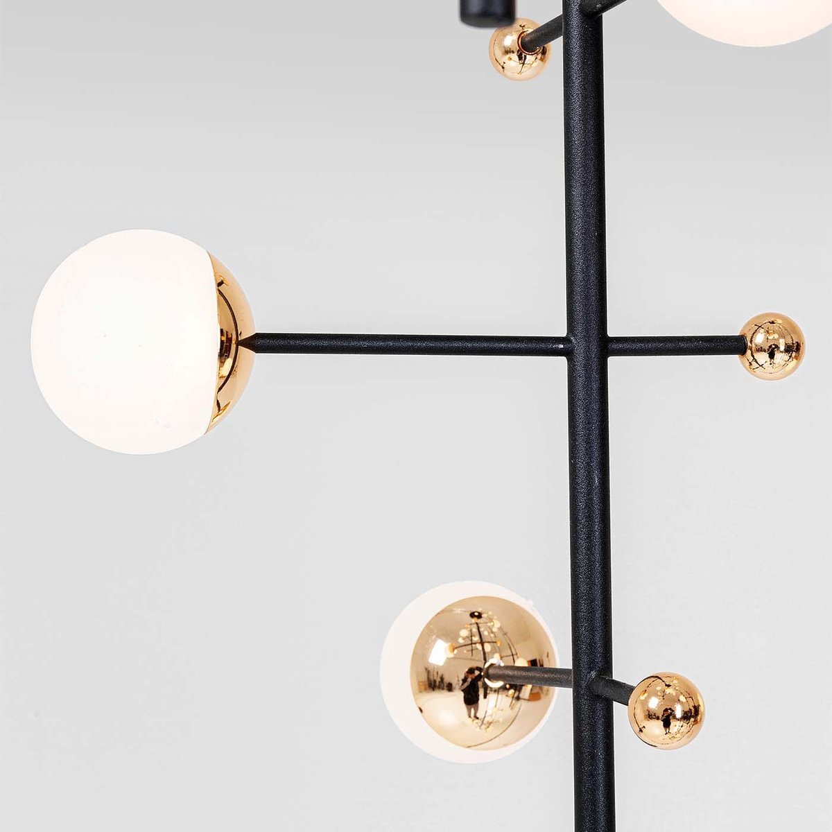 Suspension en acrylique et acier, TRAPEZ noir, KARE DESIGN