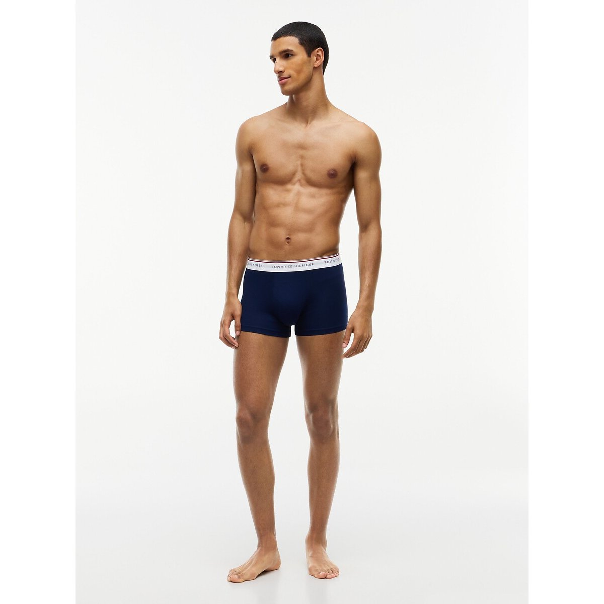Lot de 3 boxers bleu marine + bleu + gris, TOMMY HILFIGER