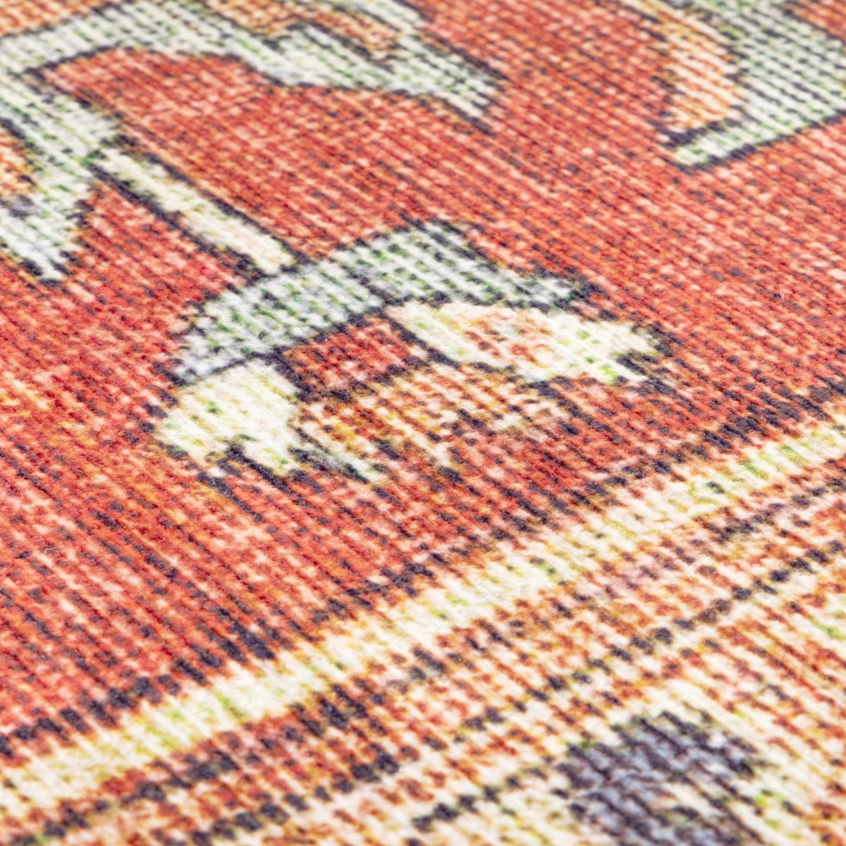Tapis design impression haute définition HENRI rouge naturel, AFK LIVING