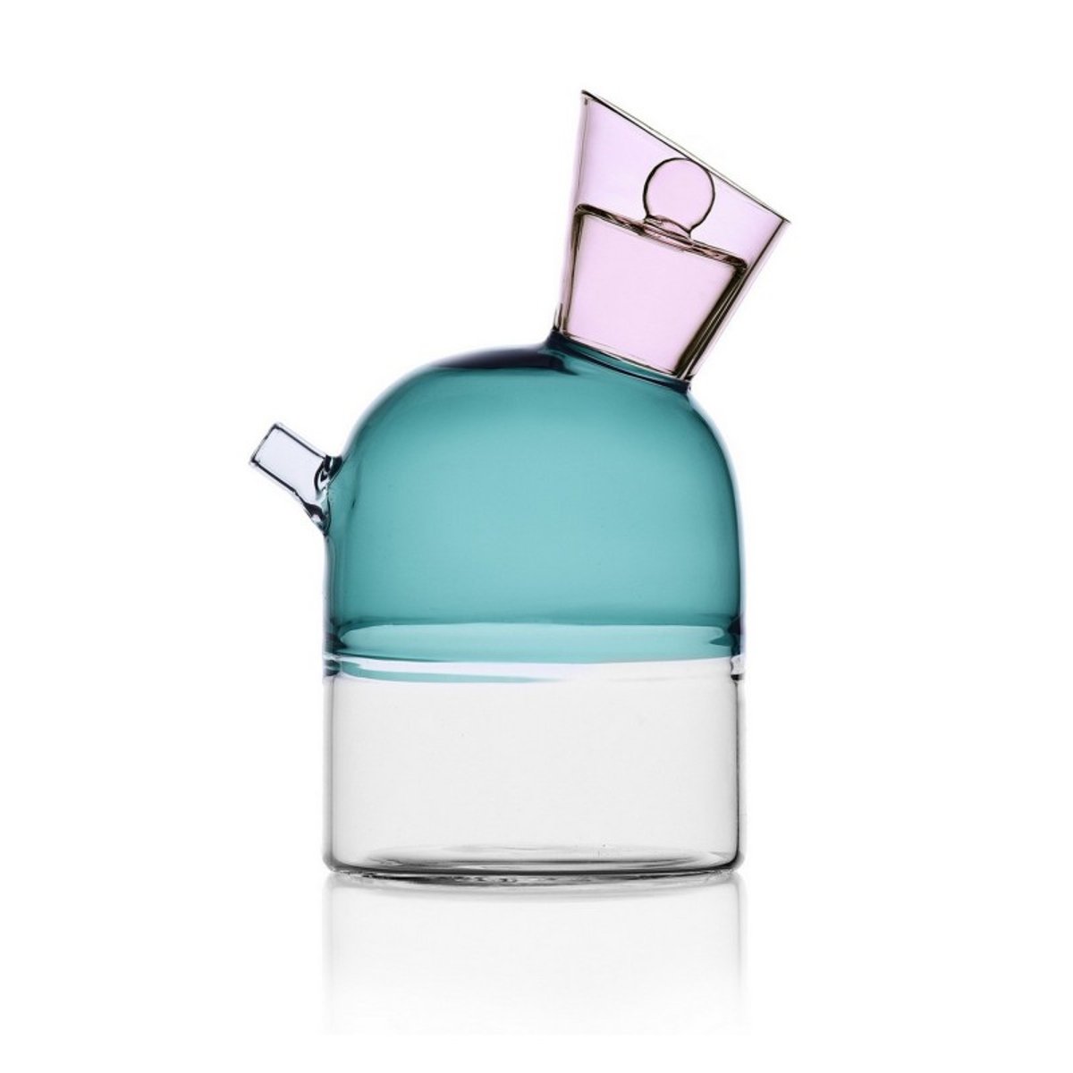 Huilier vinaigrier design verre  TRAVASI bleu, ICHENDORF