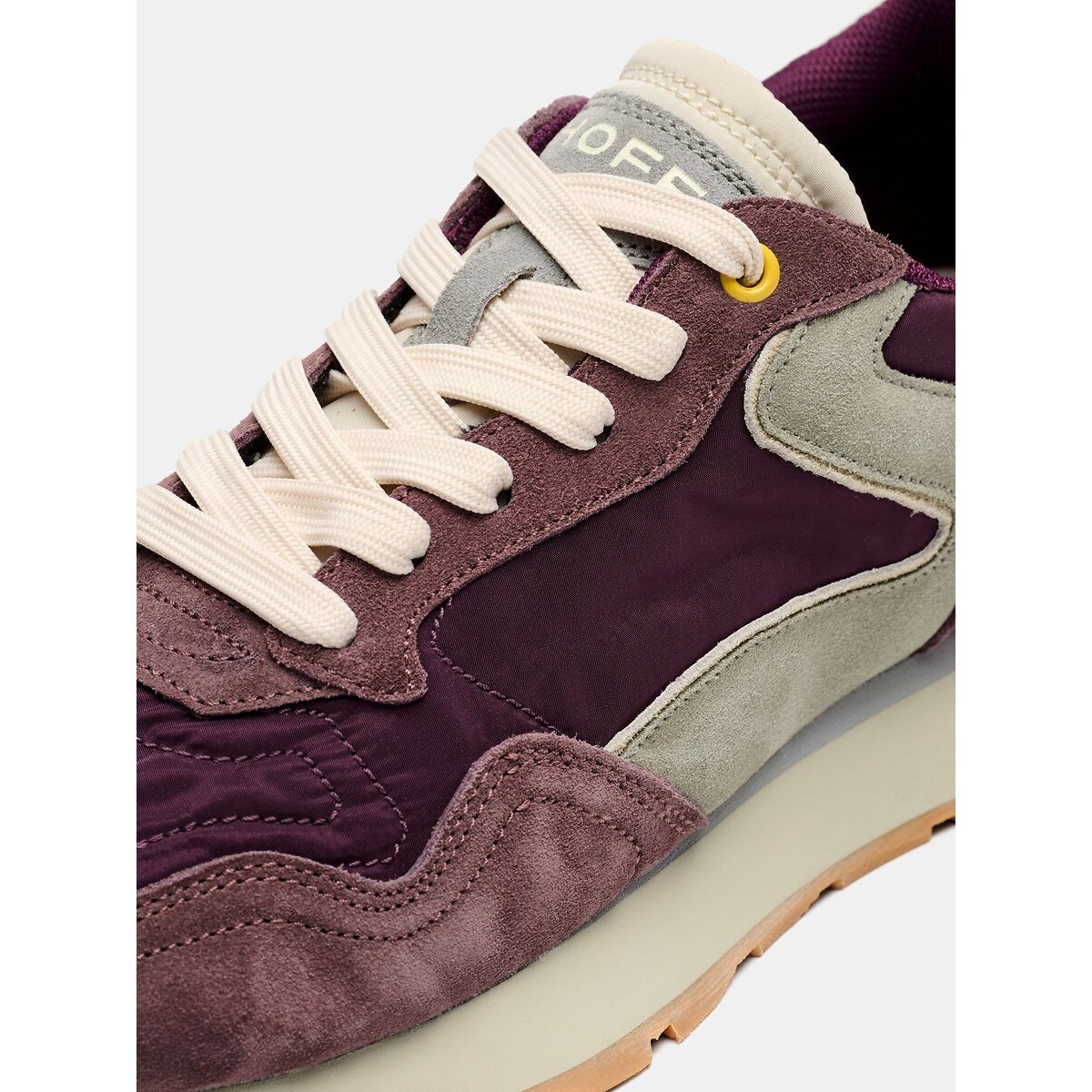 Zapatillas de material mixto CITY CHROMA AUBERGINE berenjena, HOFF