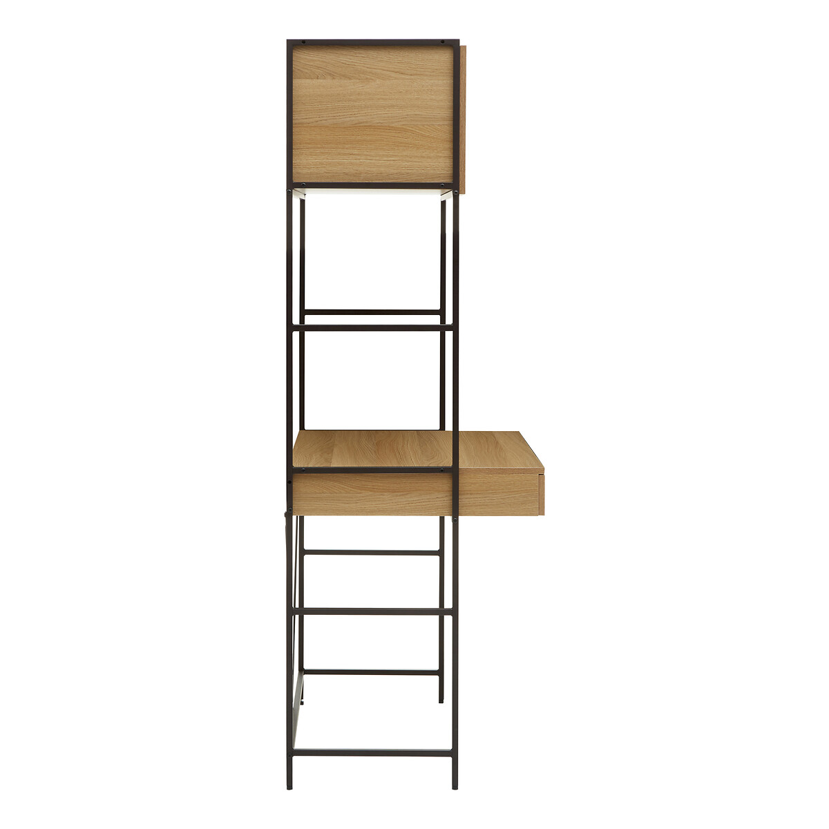 Franklin Industrial Oak Desk Unit natural, SO'HOME
