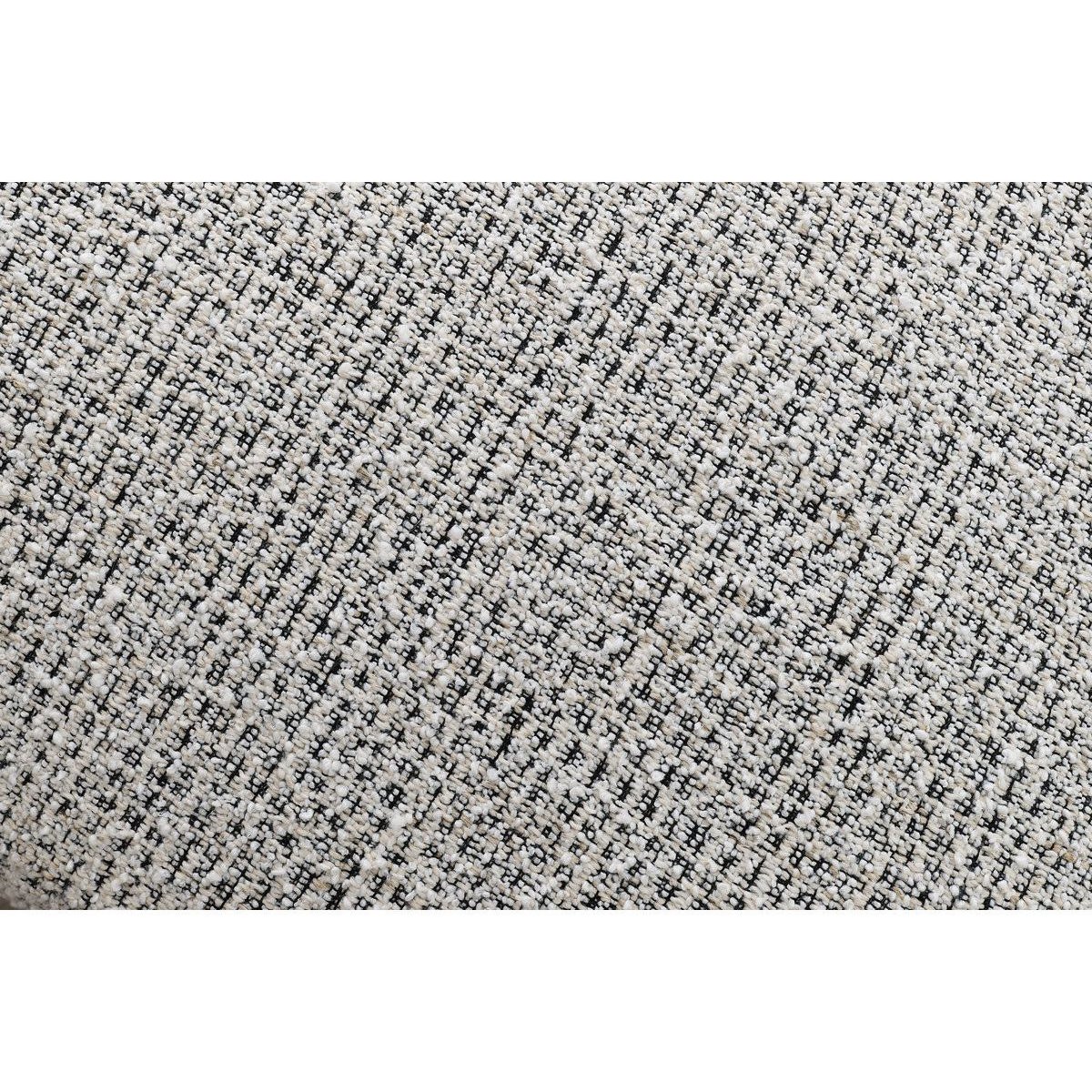 Pouf tissu chiné, ARSENE gris clair, BOBOCHIC