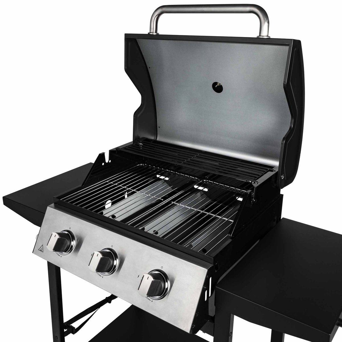 Barbecue à gaz sur chariot noir, SOMAGIC