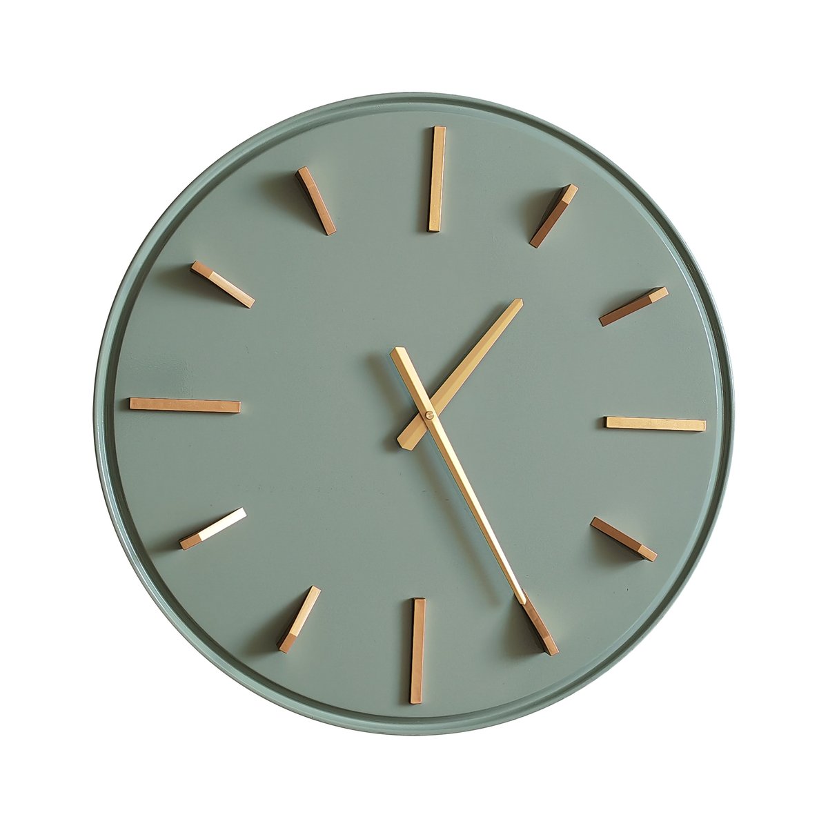 Horloge métal 51.5cm vert, EMDE