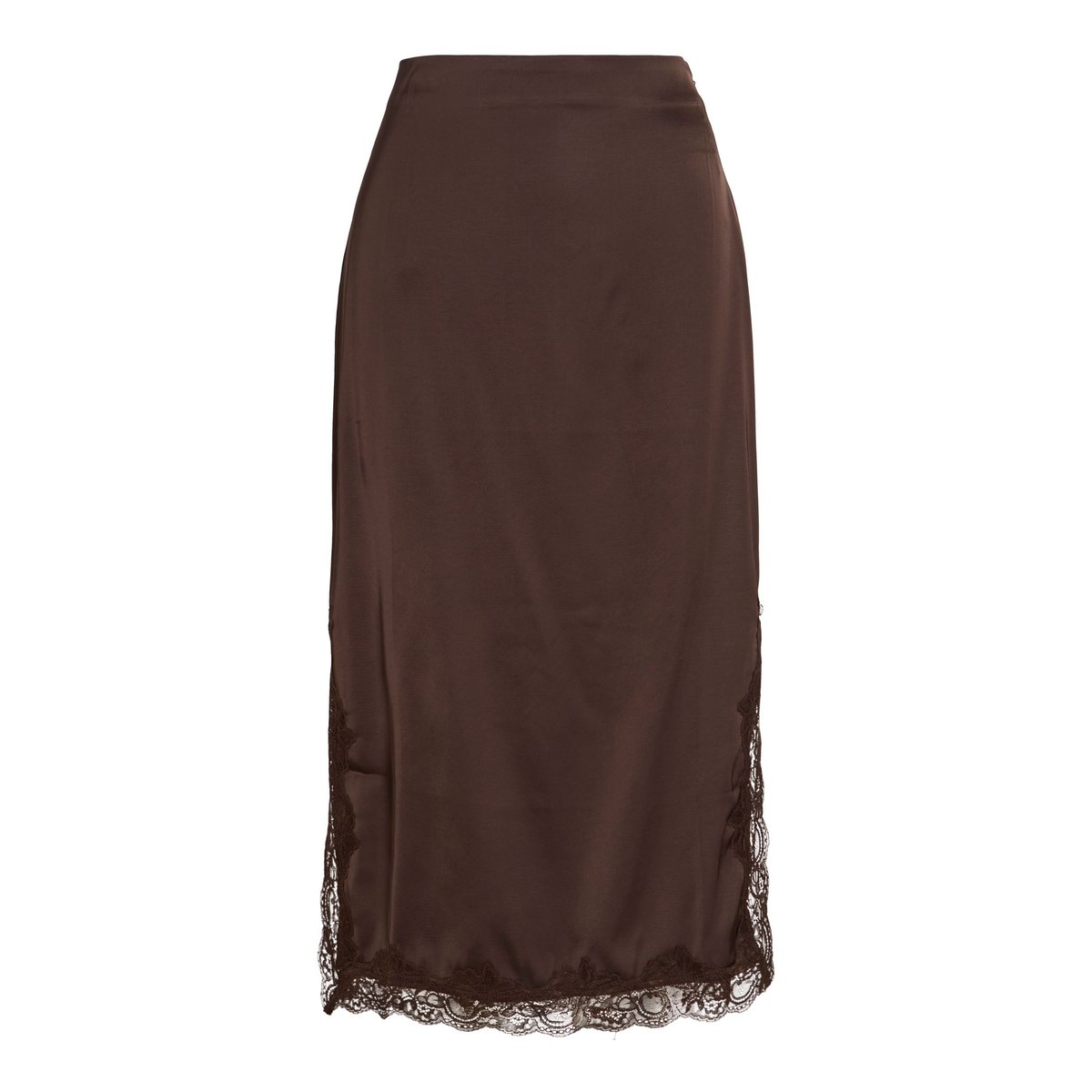 Jupe Mi-Longue marron - coffee bean1, VILA