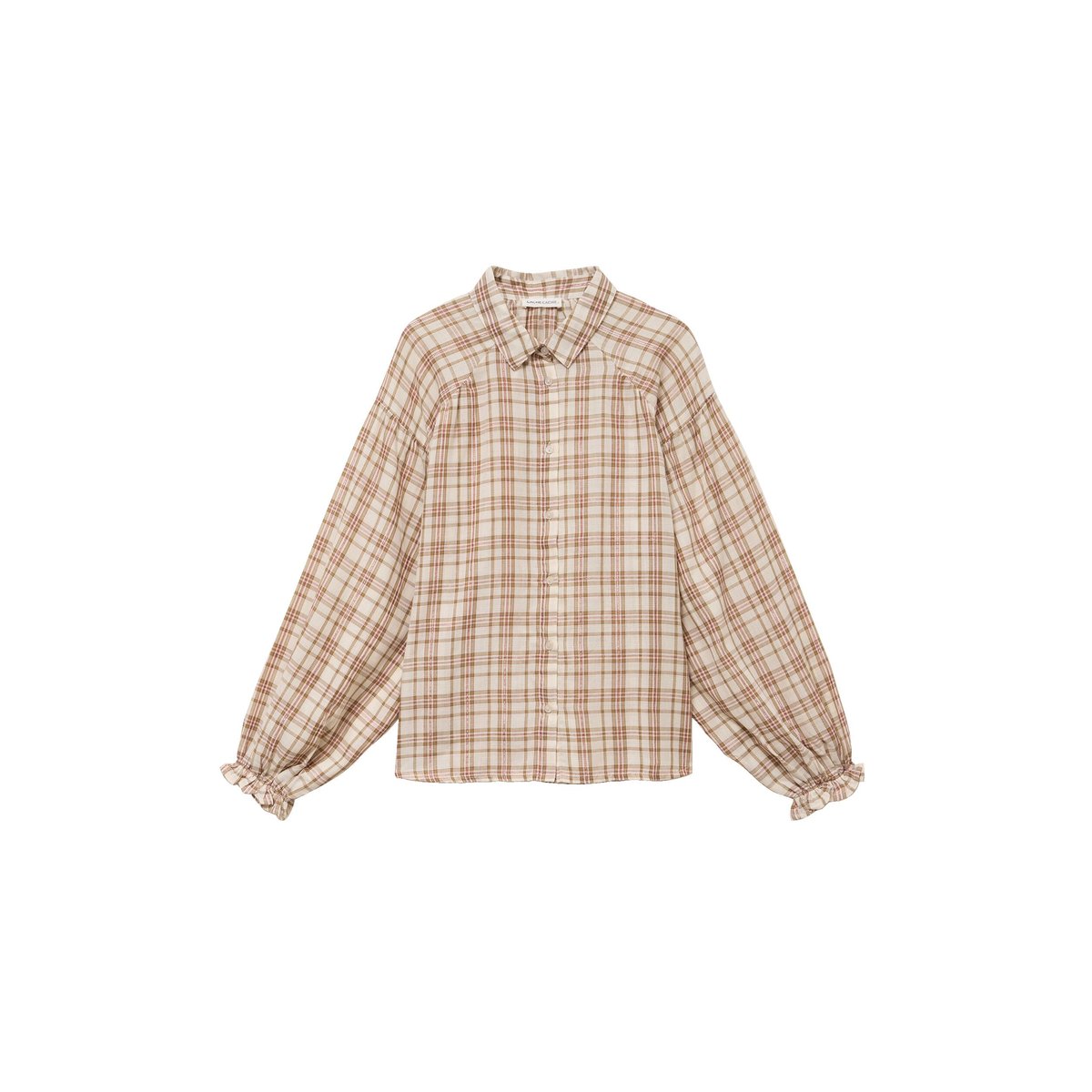 Chemise coupe ample manches longues marron, CACHE CACHE