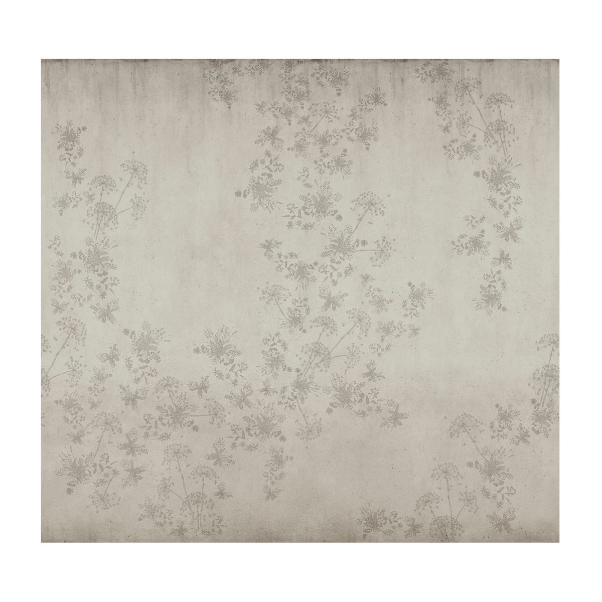 Papier peint panoramique Ribambelles de fleurs sauvages beige, VTWONEN