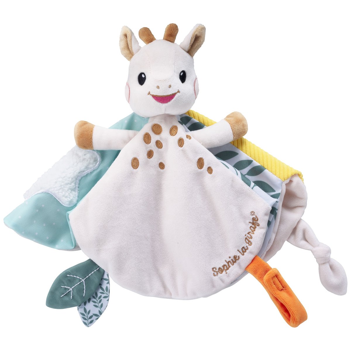 Coffret Sophie la girafe et son doudou bleu, marron, blanc, SOPHIE LA GIRAFE