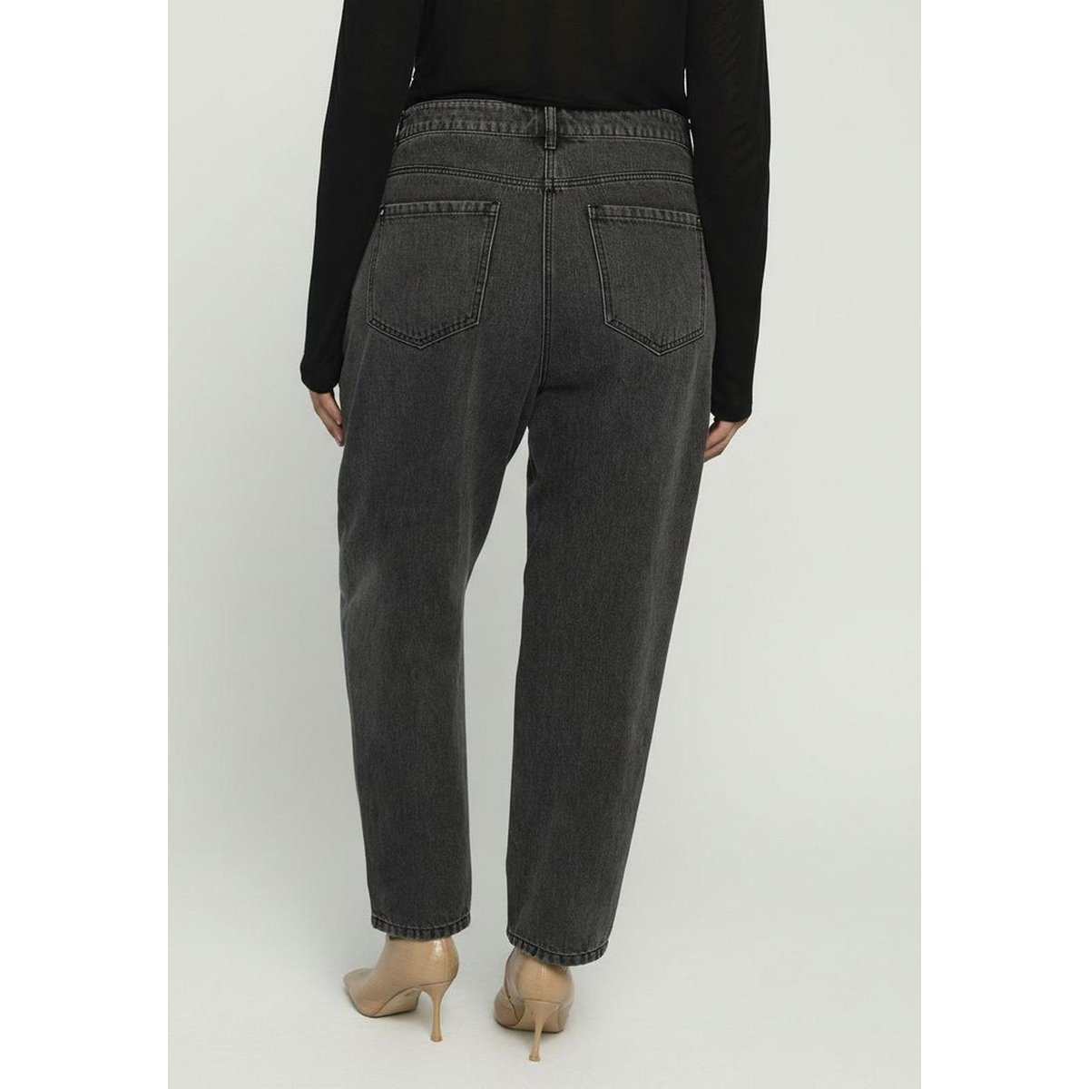 Jean Mom Fit lavage foncé gris, FIORELLA RUBINO
