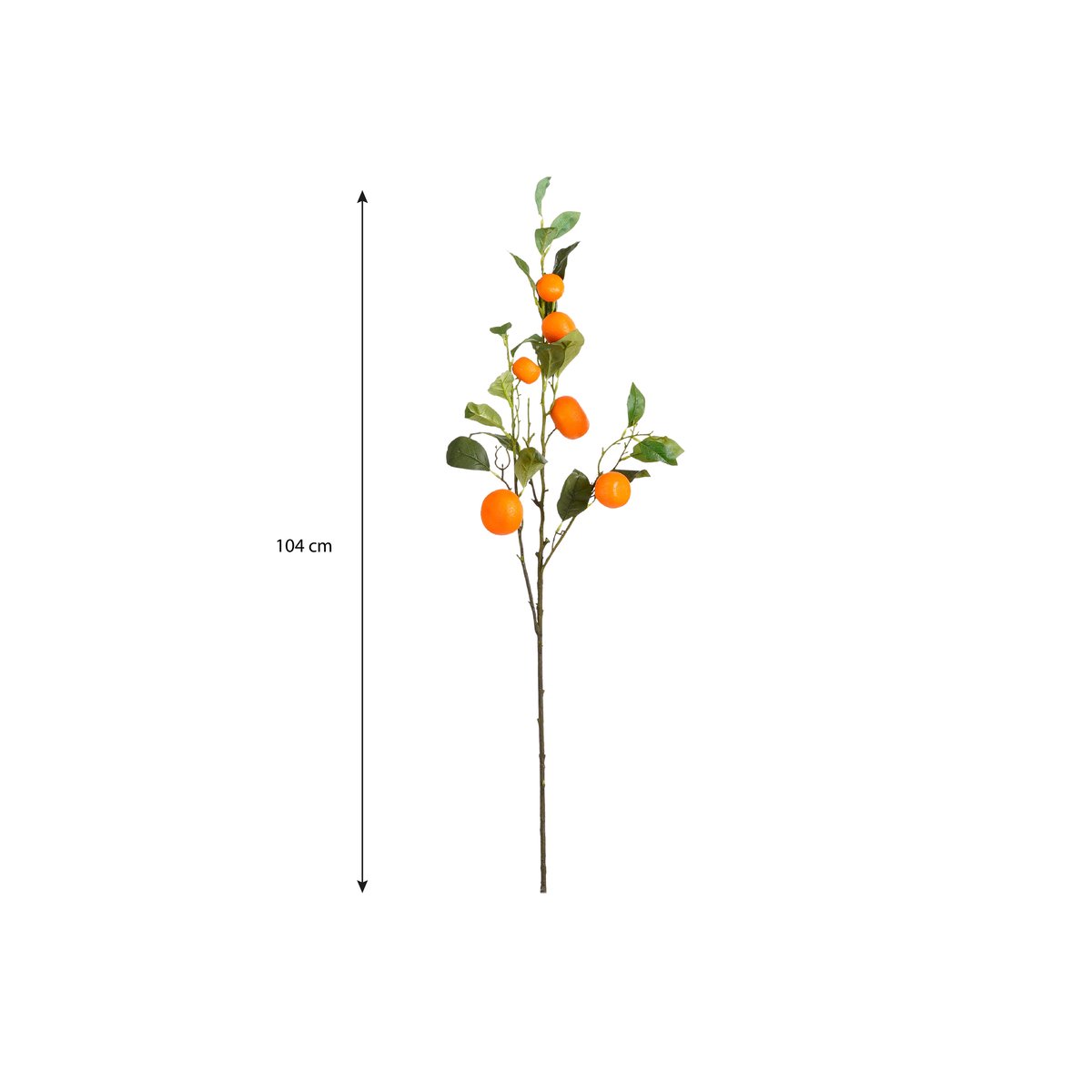 Branche artificielle de citronnier orange, MICA DECORATIONS