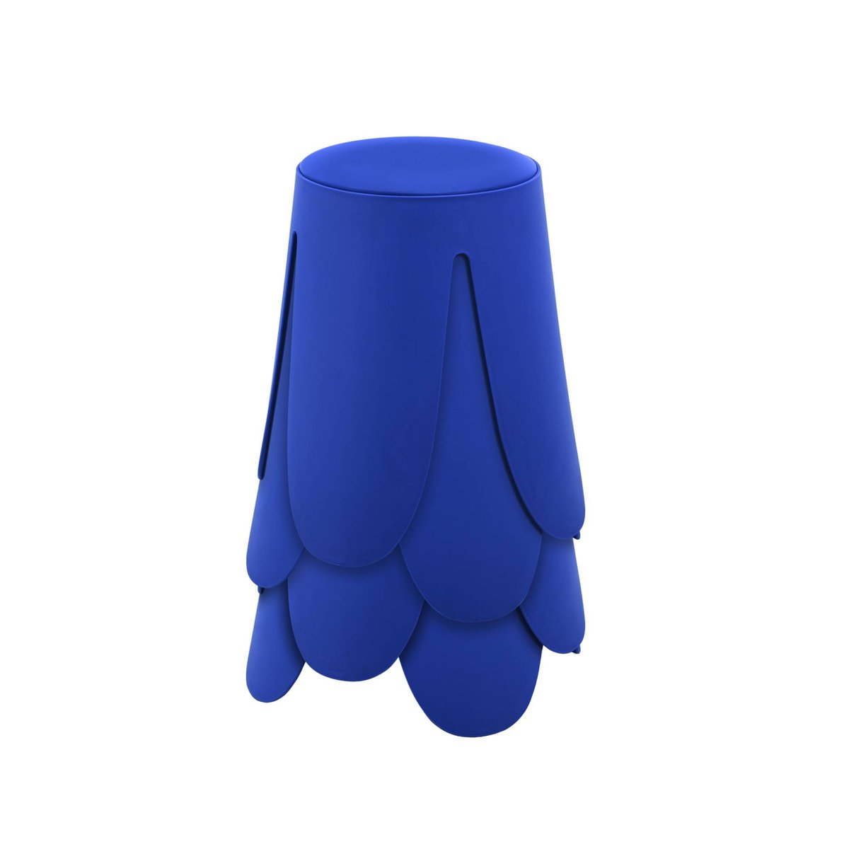 Tabouret empilable simili cuir (lot de 4) NIKI bleu, SWEEEK