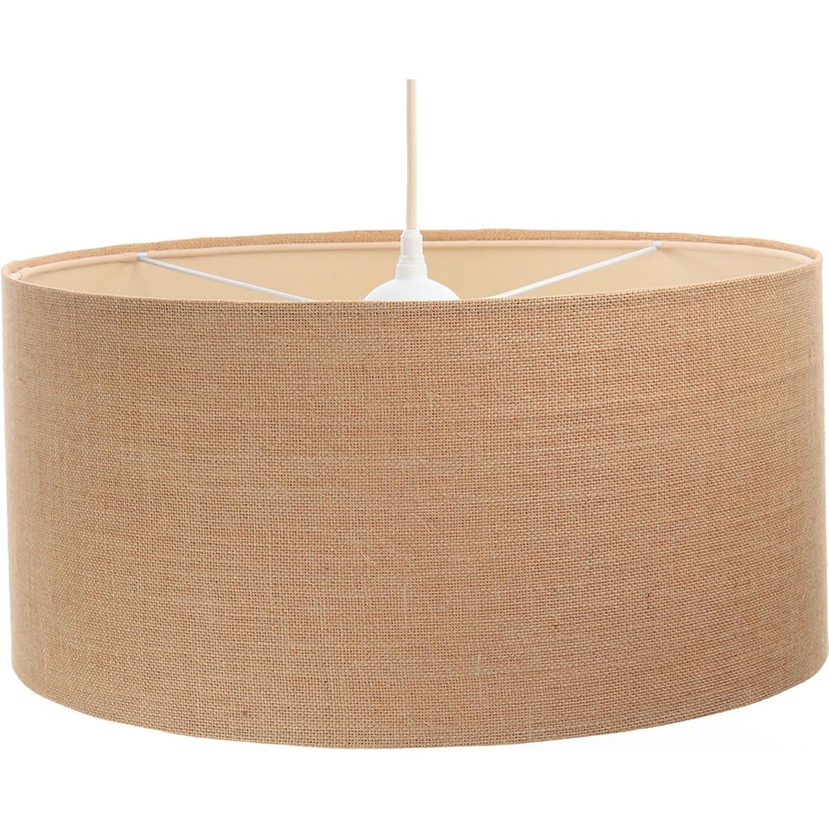 Suspension en jute Boho extérieur en jute beige foncé et intérieur beige crème, BPS KONCEPT