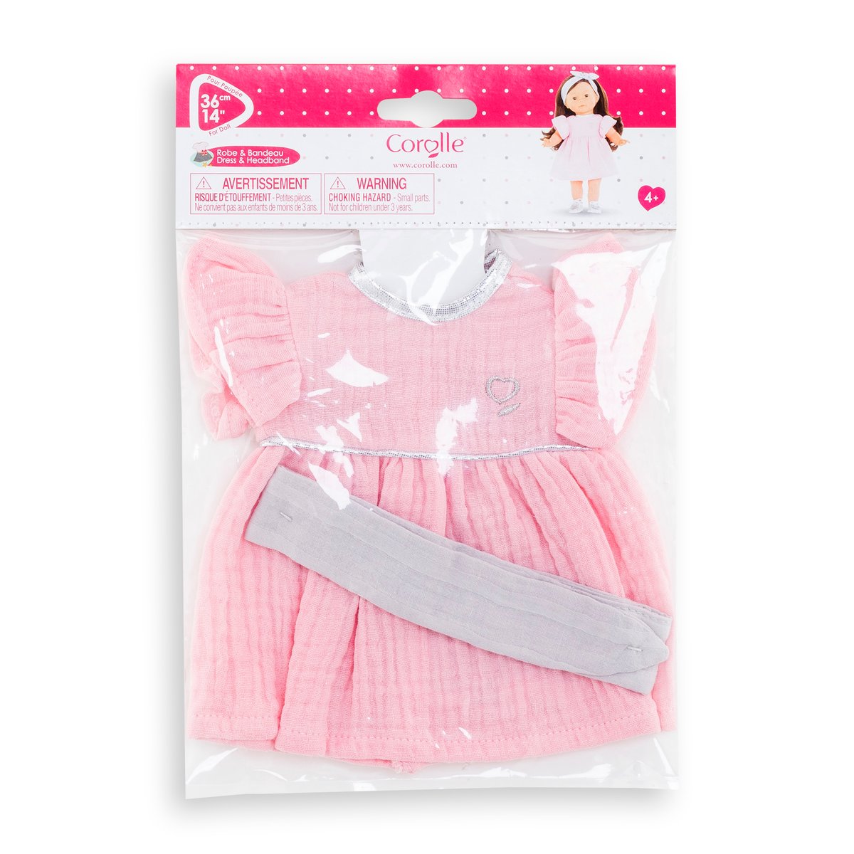Robe et Bandeau pour poupée ma Corolle v002226, COROLLE