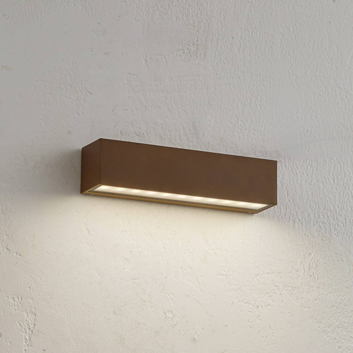 Applique extérieure en aluminium moderneLED brun foncé, transparent, LUCANDE