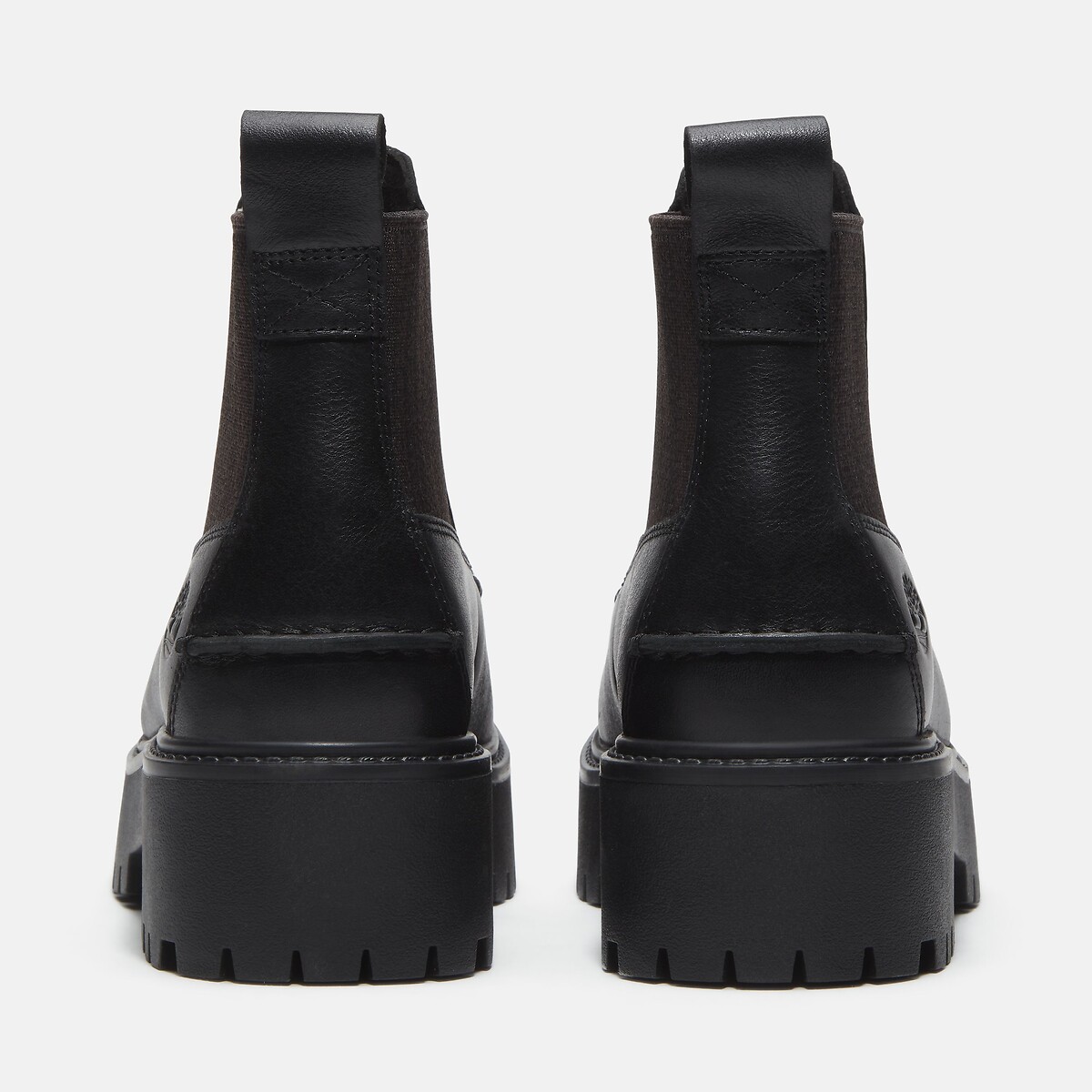 Botines de piel con cuña STONE STREET MID CHELSEA negro, TIMBERLAND