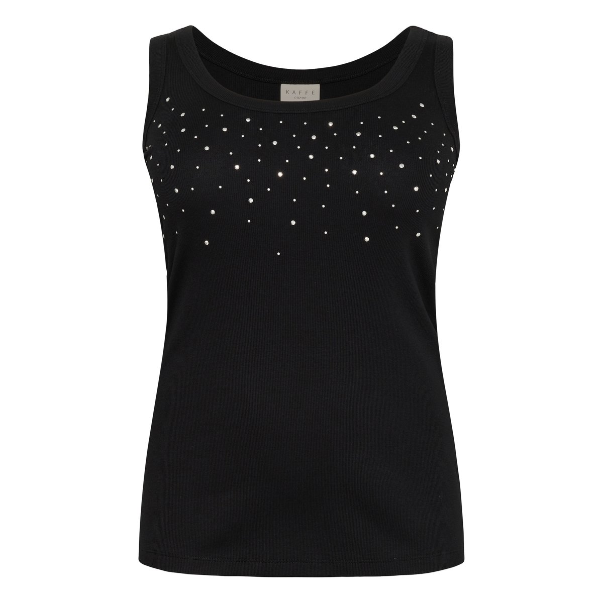 Jersey sans-manches noir black, KAFFE CURVE