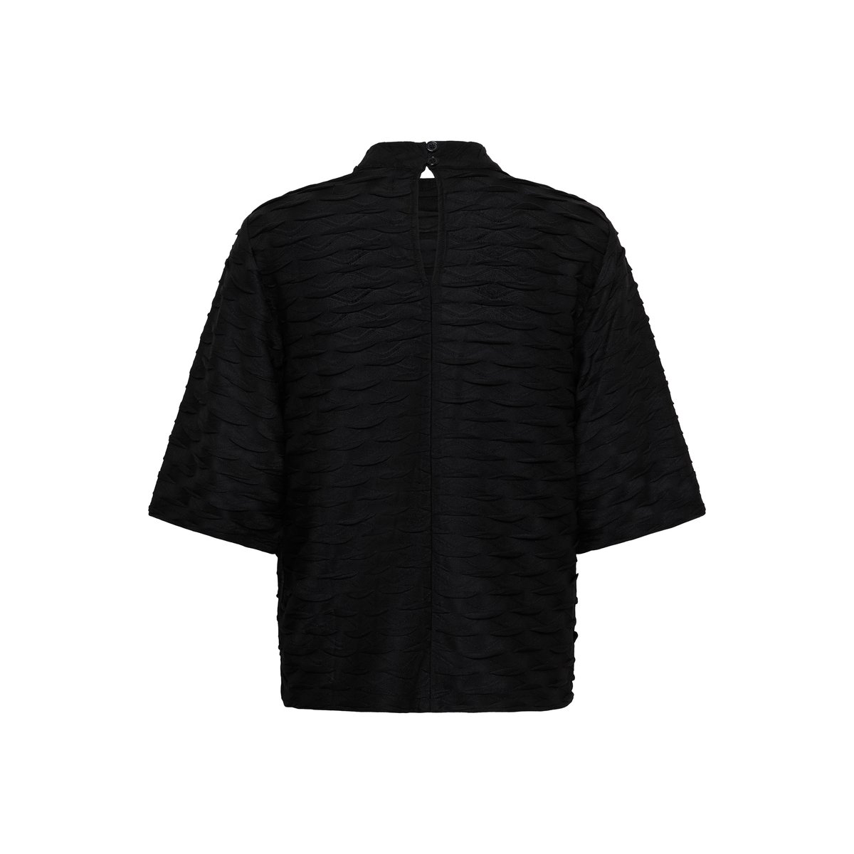 T-shirt noir black lurex, CULTURE