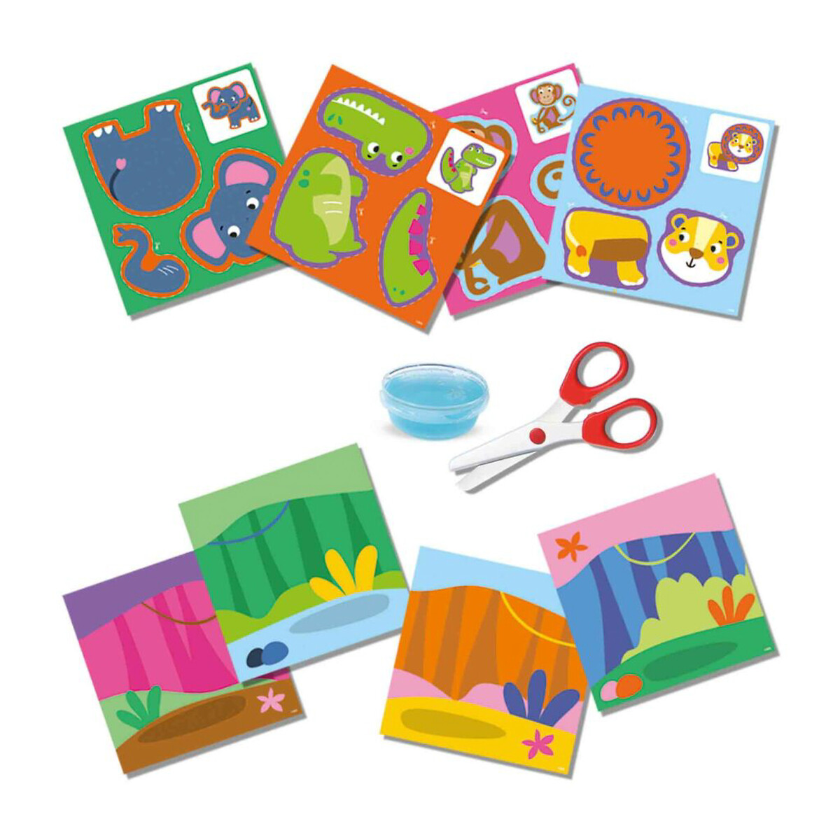 Brinquedo "Aprendo a cortar e a colar", SES multicolor, SES