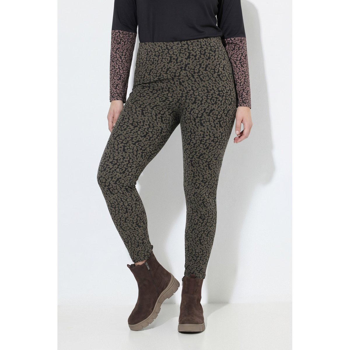 Legging imprimé taupe foncé, ULLA POPKEN