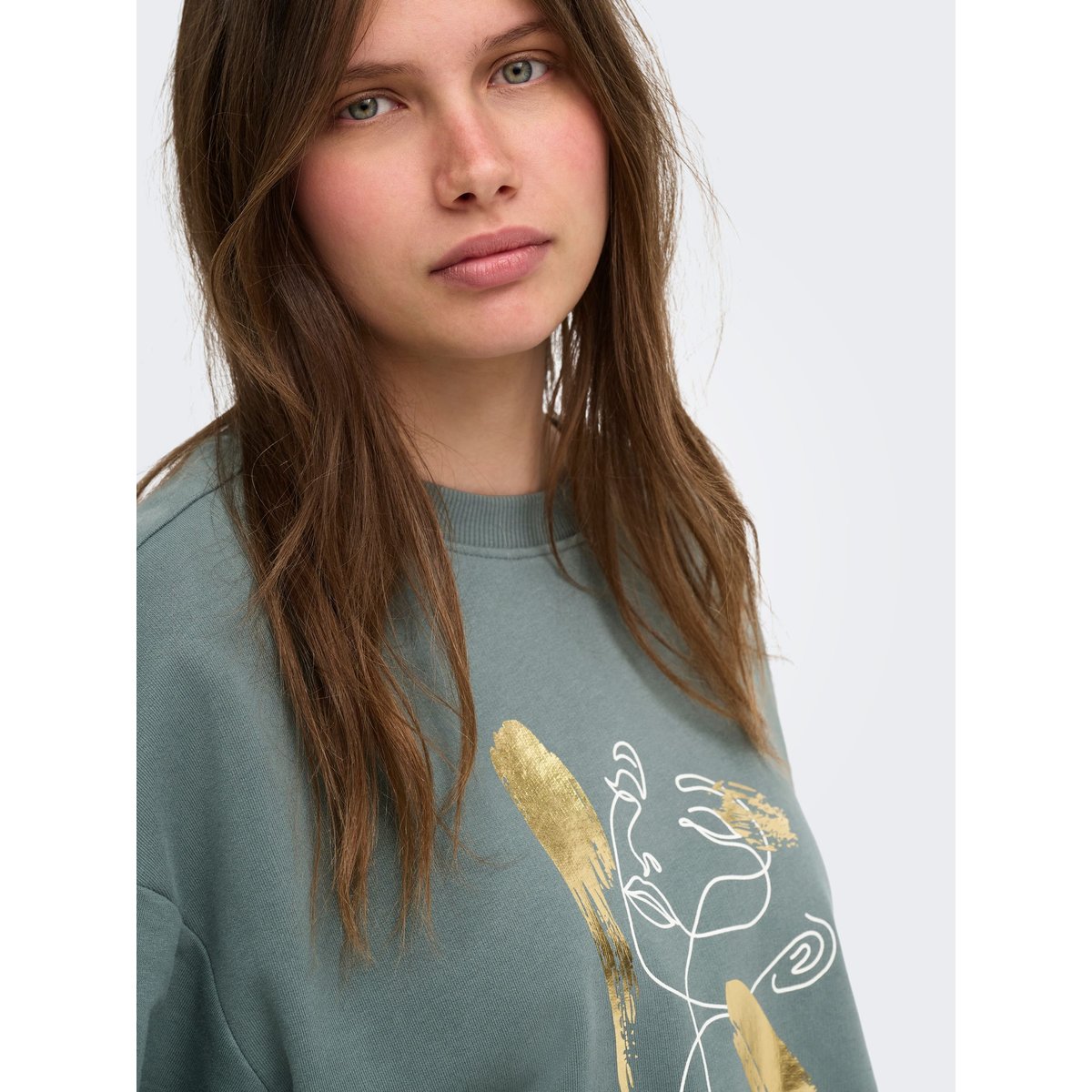 Sweat-Shirt balsam green, ONLY