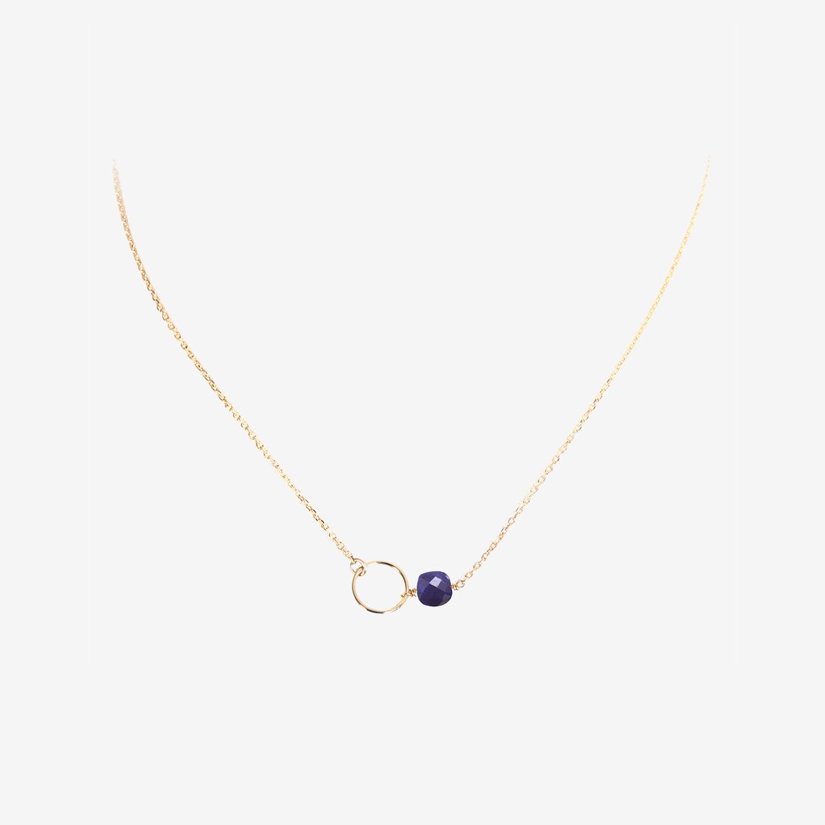 Collier doré lapis lazuli - fidji bleu, CAROLINE NAJMAN