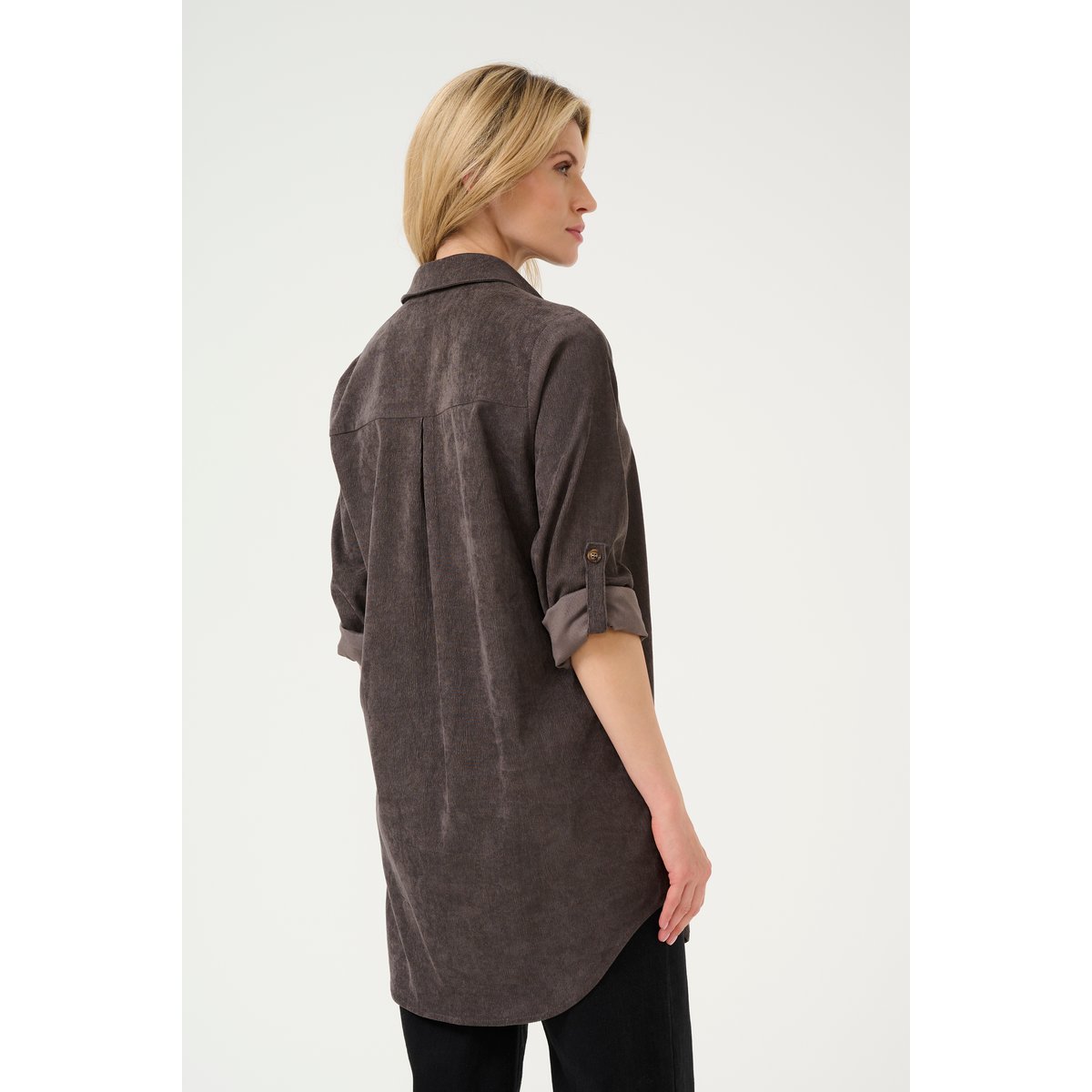 Long sleeved shirt marron major brown c., KAFFE