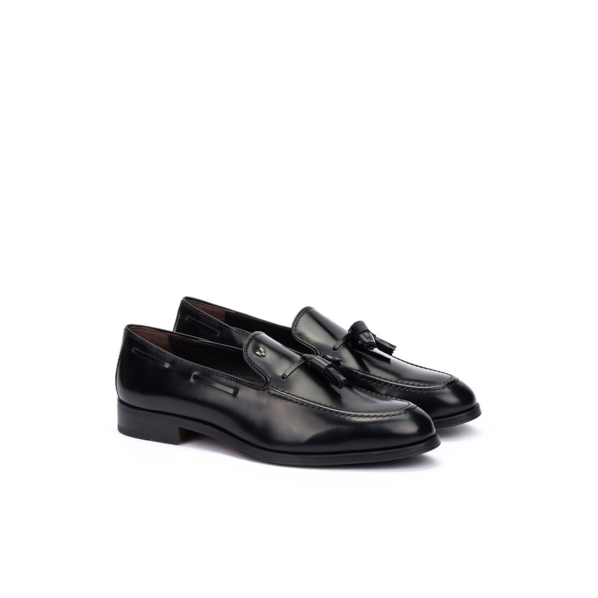 Mocassins cuir Empire black, MARTINELLI
