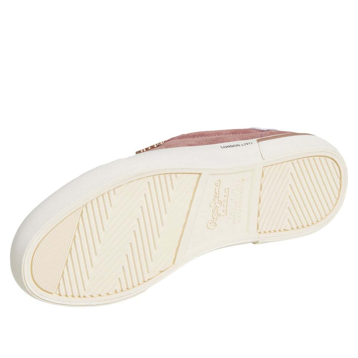 Baskets Classiques En Daim rose cendre rose, PEPE JEANS