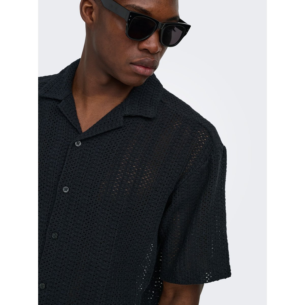 Chemise noire - jet black 1, ONLY & SONS