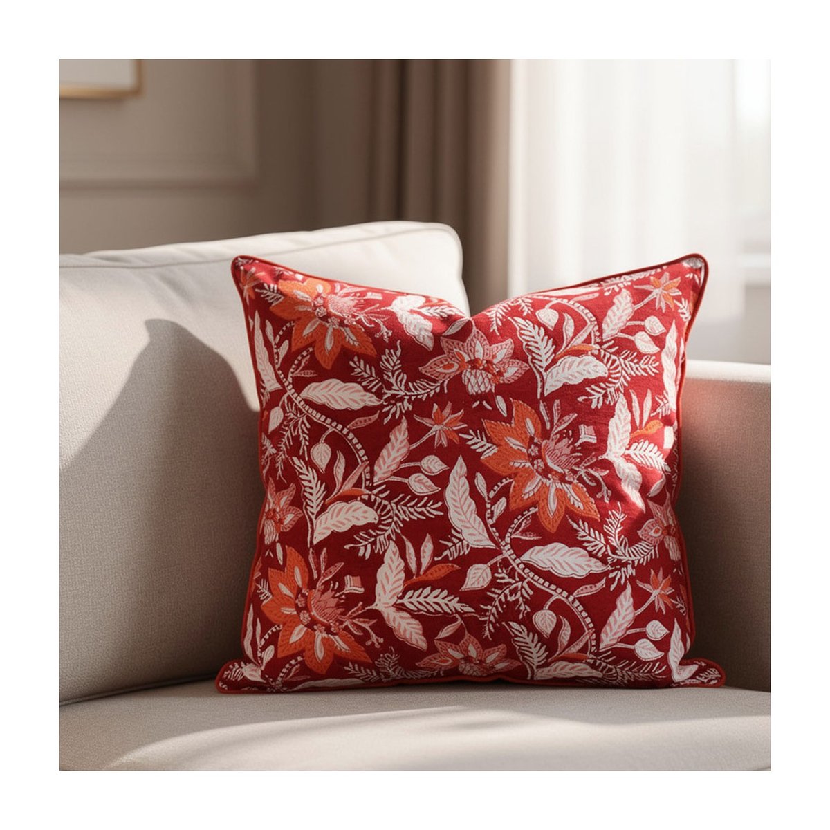Housse de coussin Sanova rouge, rose, ARCHIV