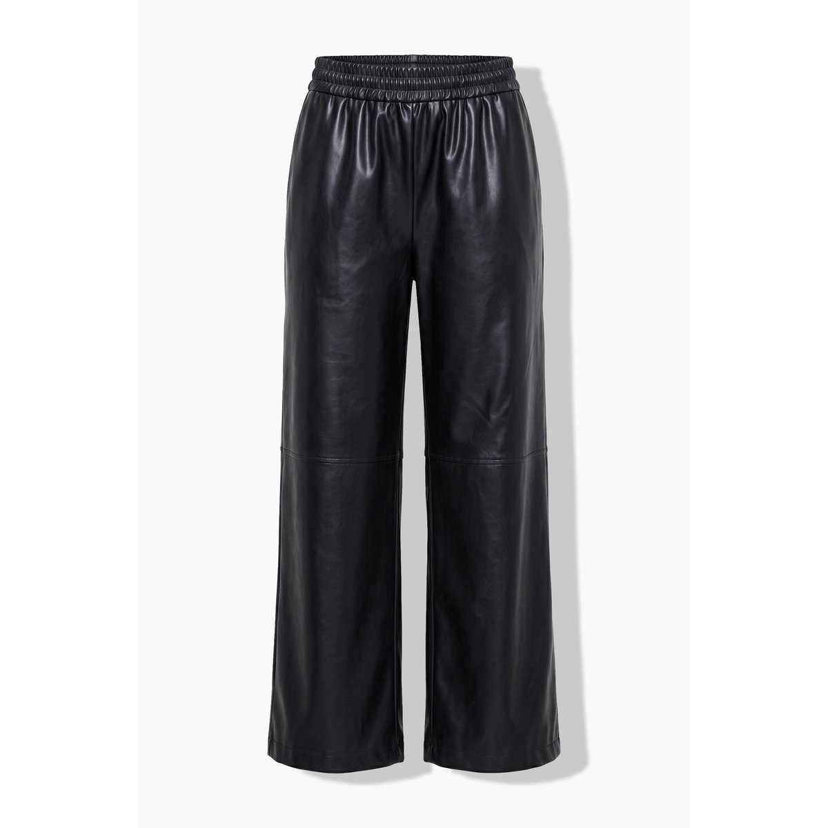 Pantalon en cuir synthétique, coupe large noir, STUDIO UNTOLD