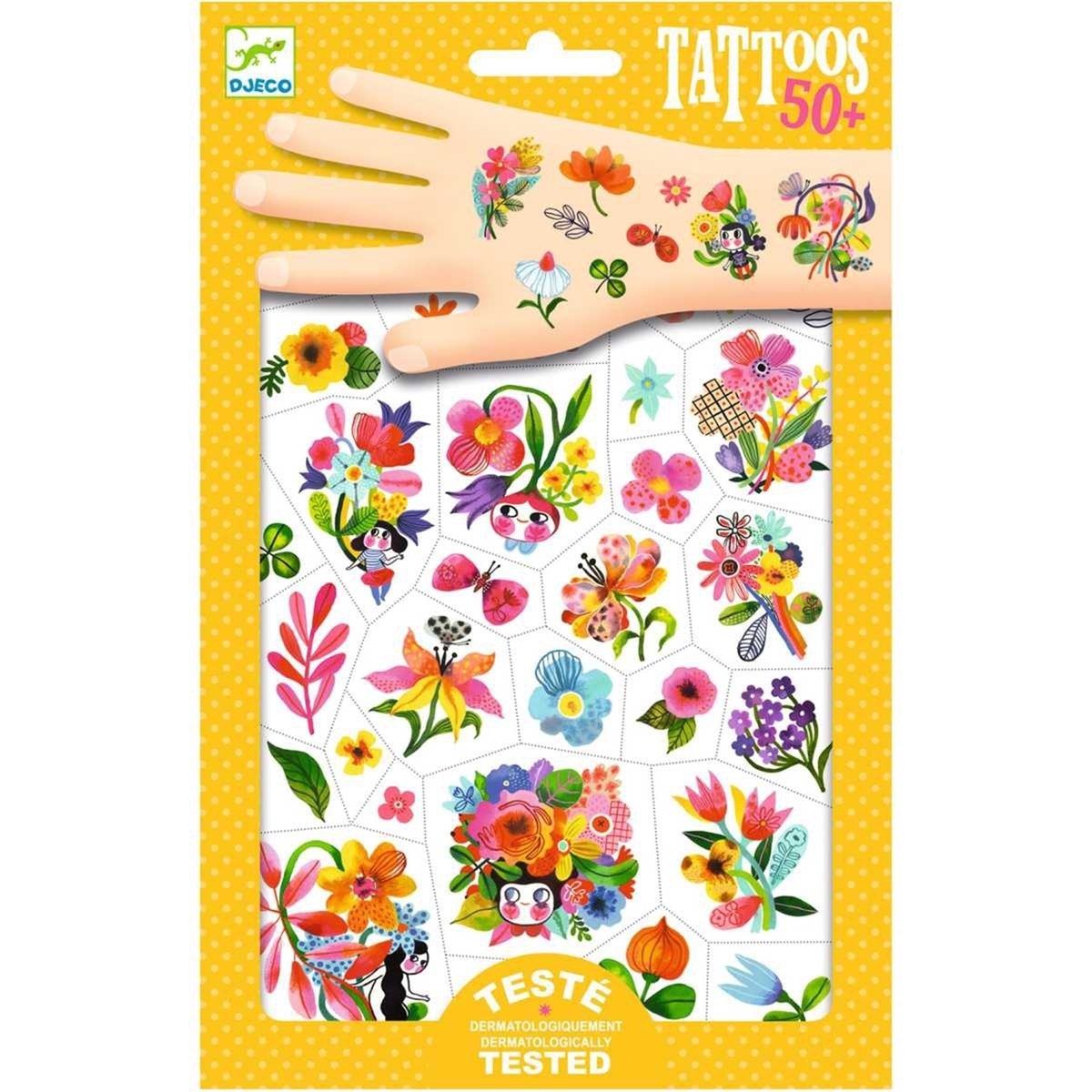 Tatouages Fleurissement multicolore, DJECO