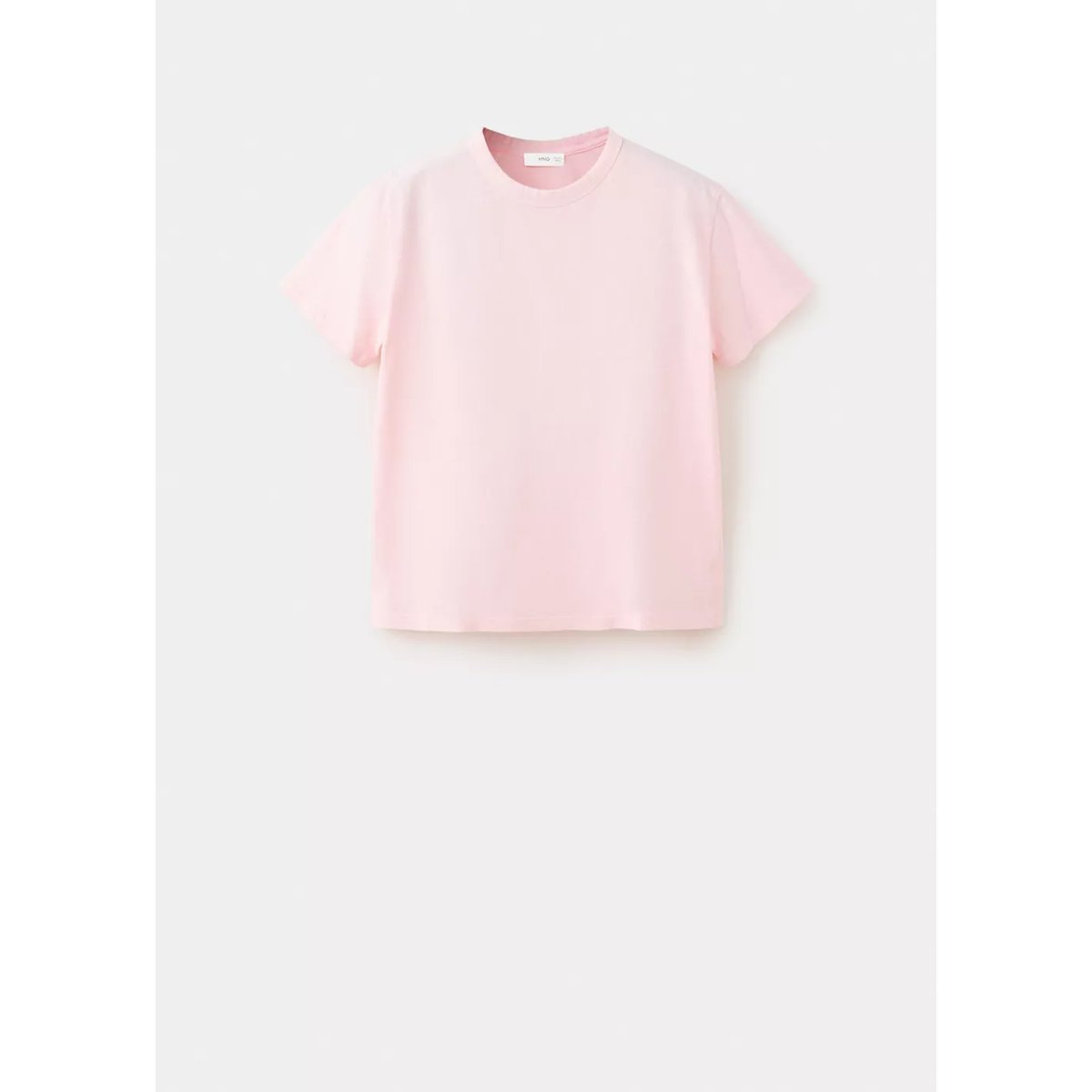T-shirt coton manches courtes rose, MANGO TEEN