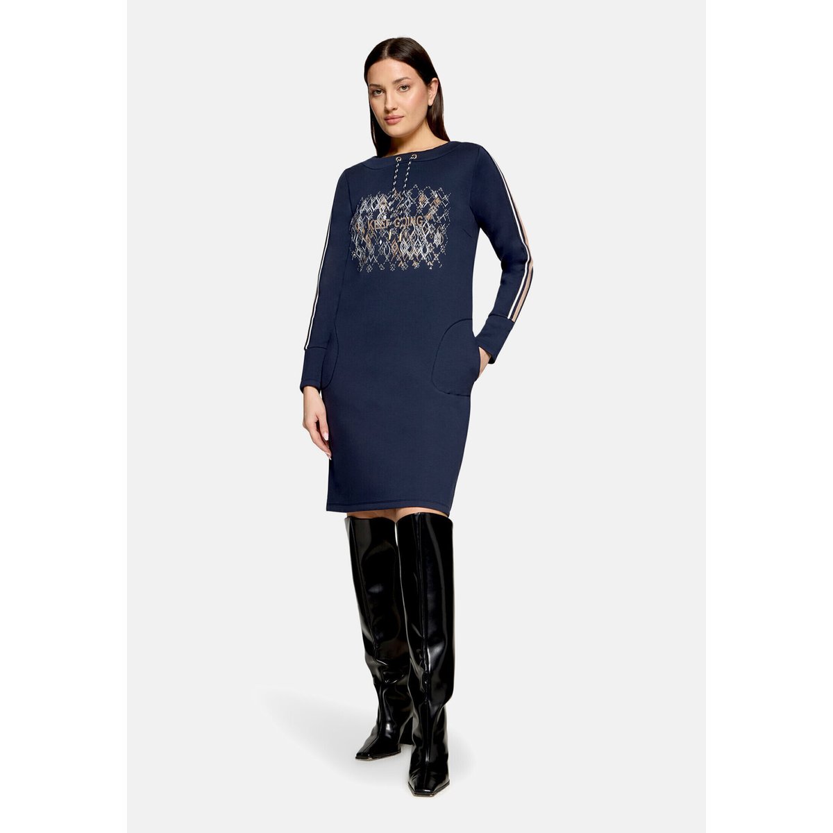 Robe en jersey à manches 3/4 dark sky, BETTY BARCLAY