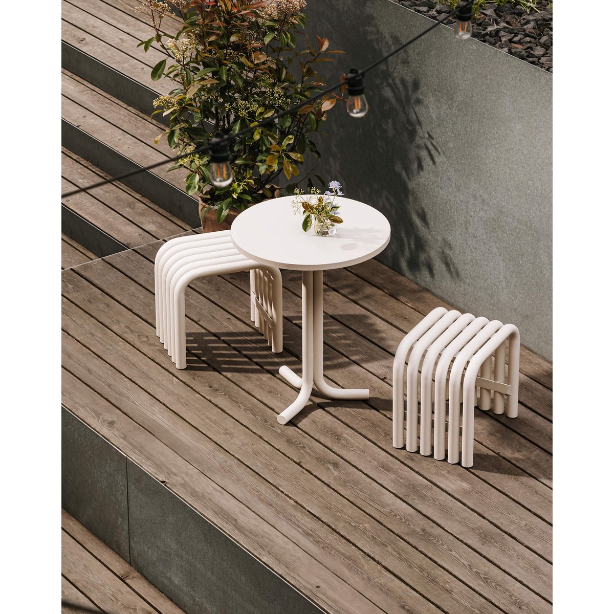 Tabouret Nokk zinc, NOO.MA