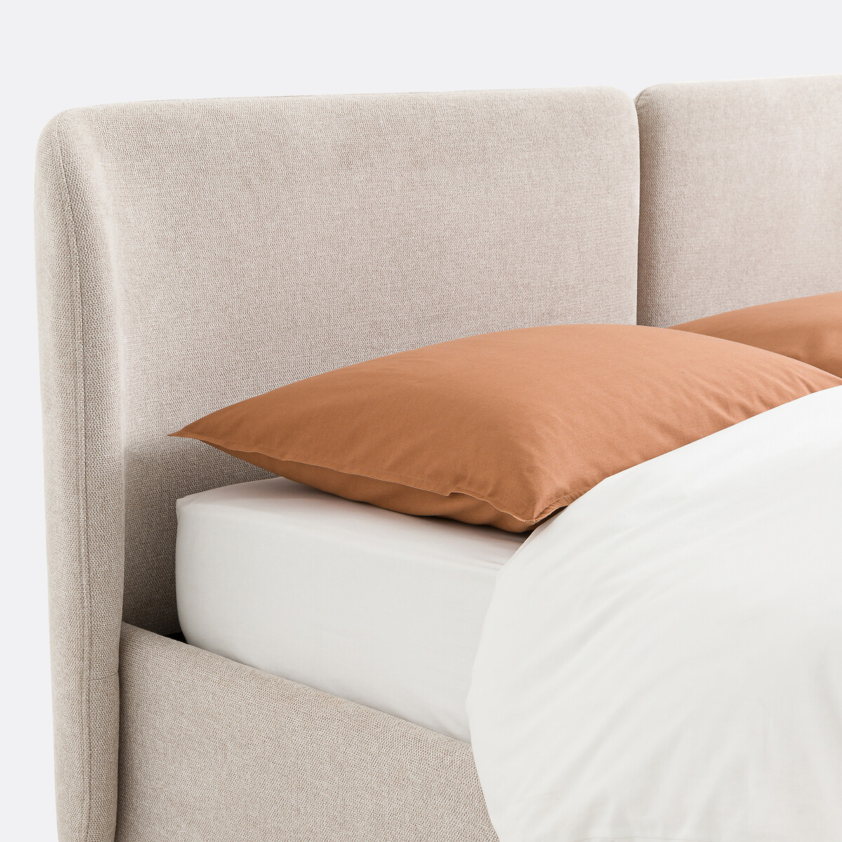 Lit coffre avec sommier relevable, Molona beige, LA REDOUTE INTERIEURS