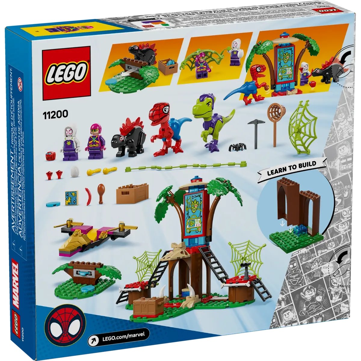 LEGO Marvel - Spidey contre le raptor de Gobby à la cabane dans l'arbre - 11200 multicolore, LEGO