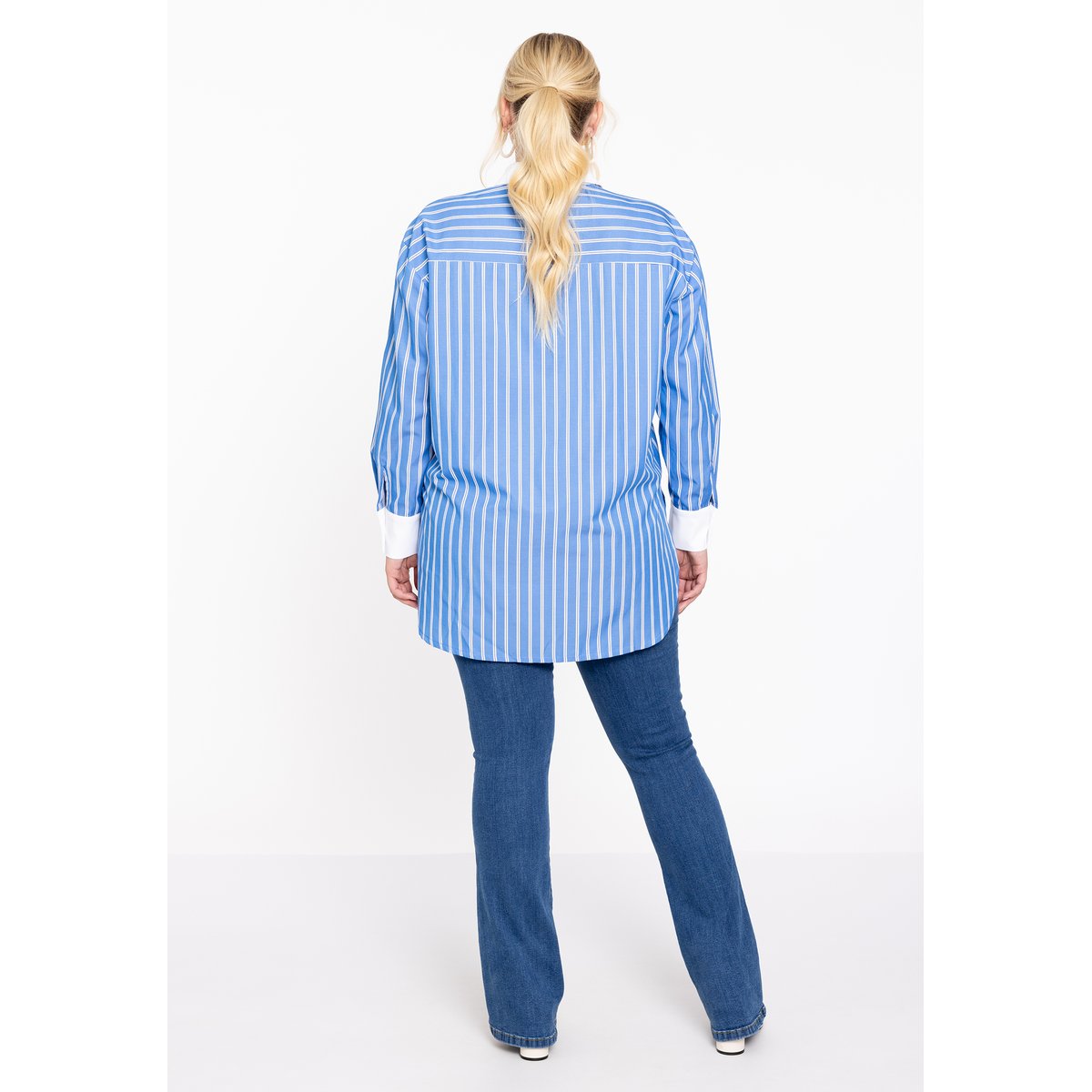 Chemise imprimé / imprimée indigo, YOEK