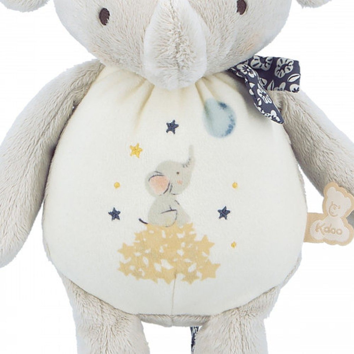 Peluche sonore - Elephant couleur unique, KALOO