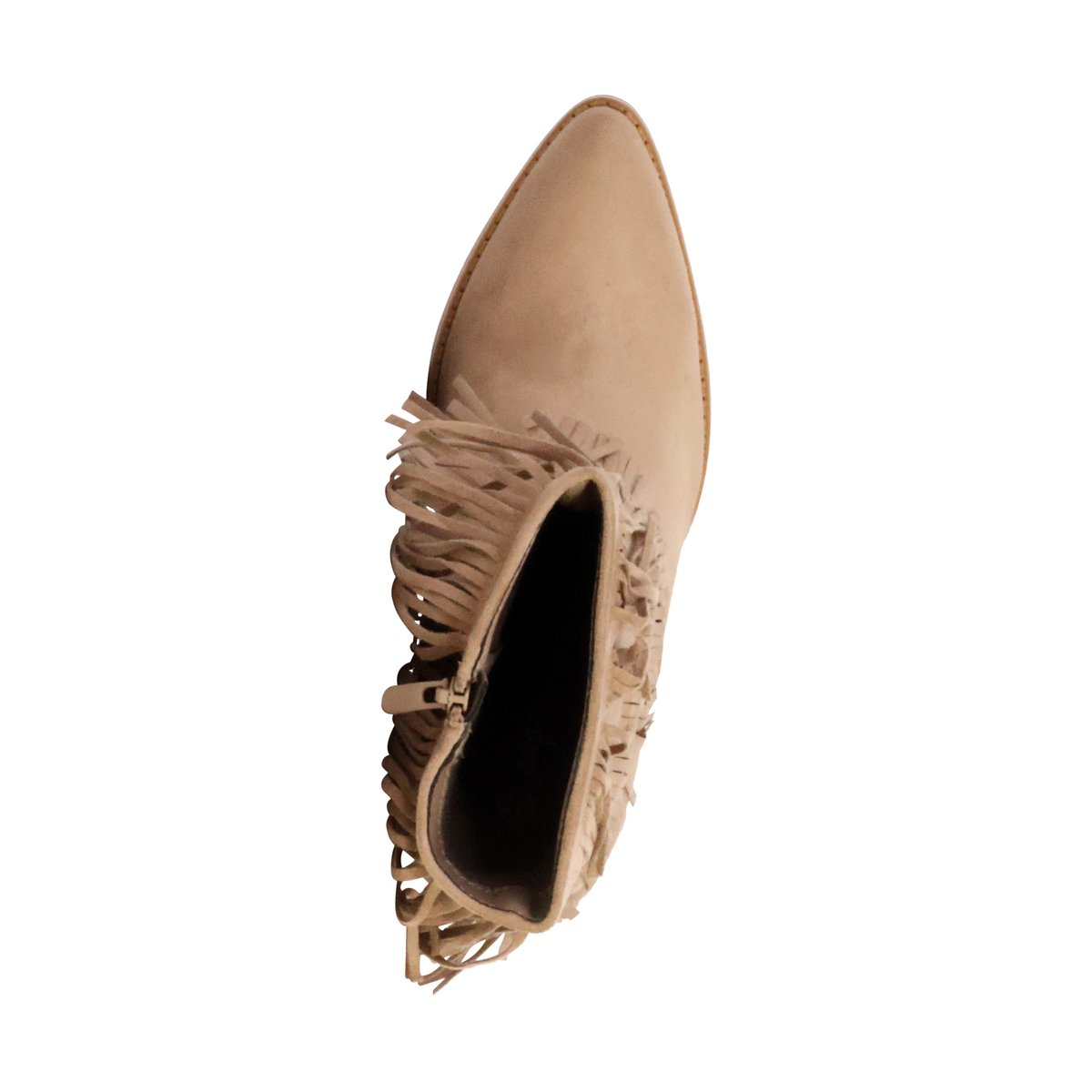Bottines à Zip beige, ENZA NUCCI