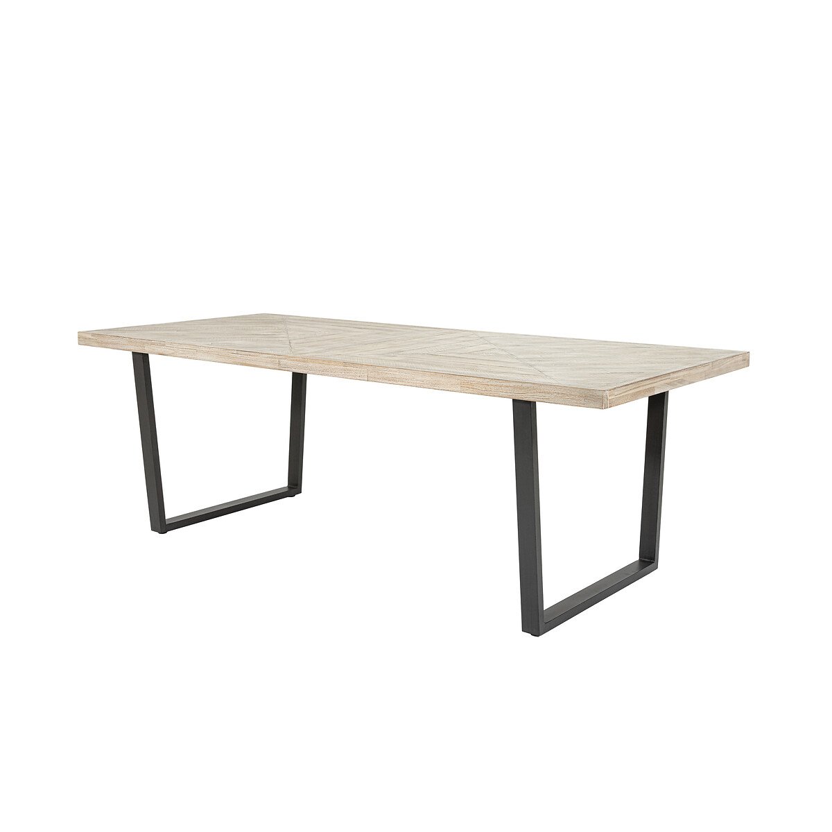 Marea Sand Wash Parquet Industrial Dining Table (Seats 8) acacia, ÉDITÉ