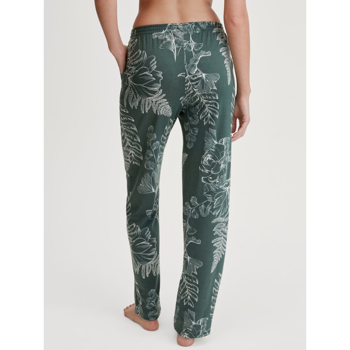 Pantalon Coton FAVOURITES BOTANIC deep emerald green, CALIDA