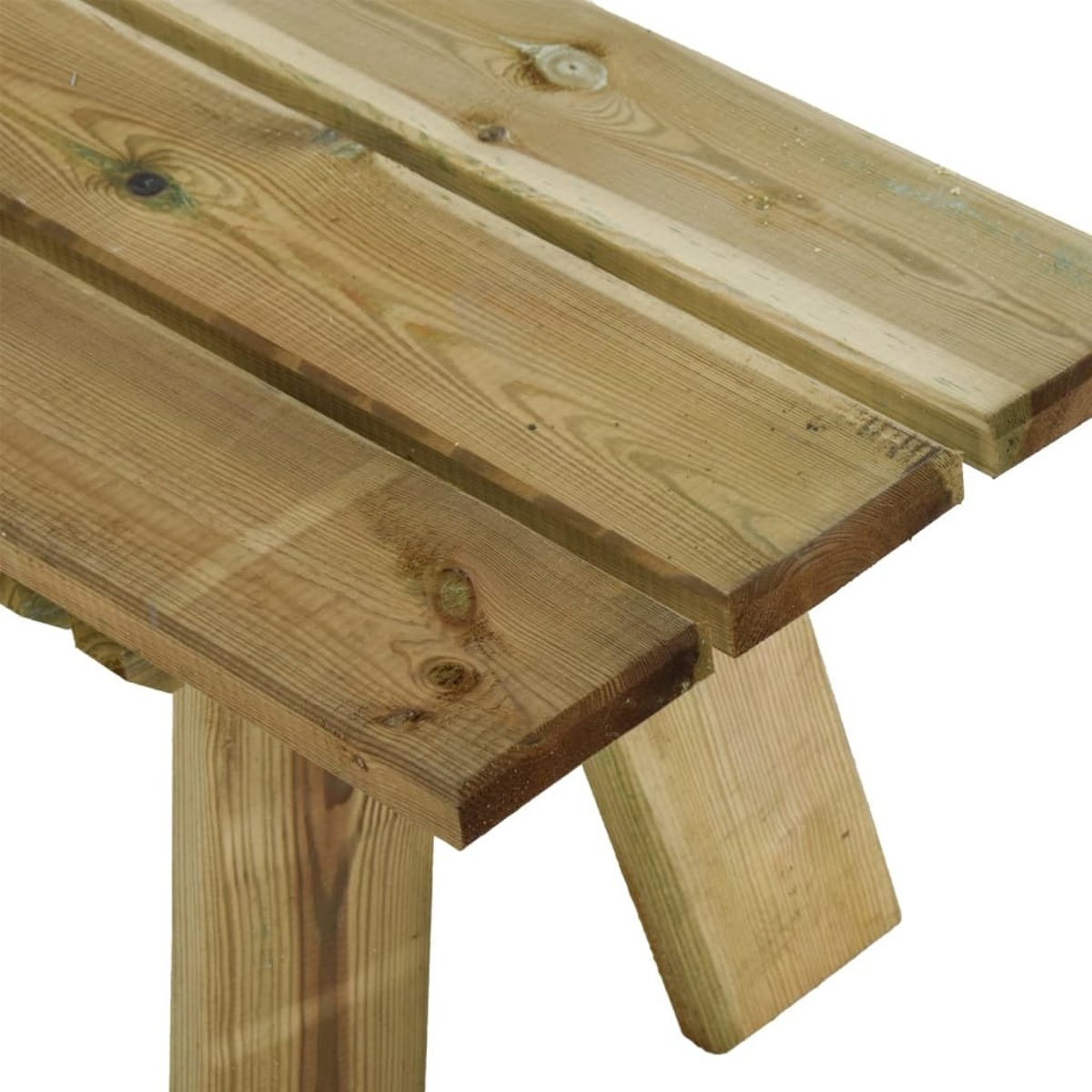 Banc de jardin en bois marron brun, HOME MAISON