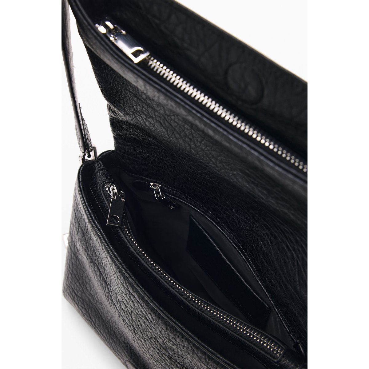 Sac matelassé moyen noir, DESIGUAL