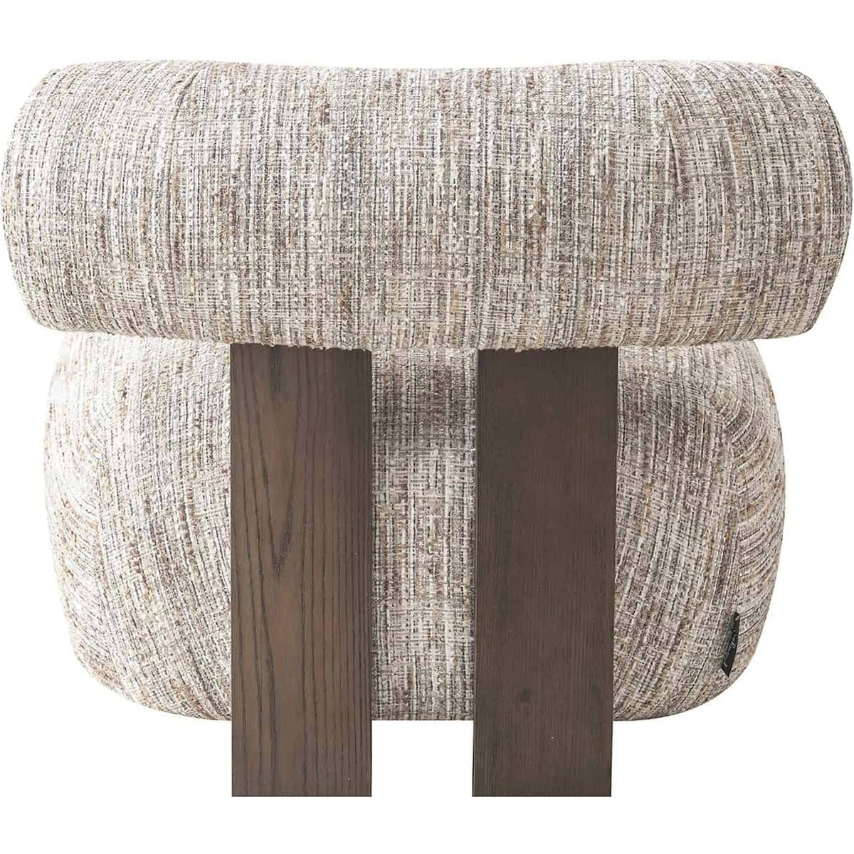 Chaise longue en coton bouclé, Arabella greige subtil, RECOLLECTION