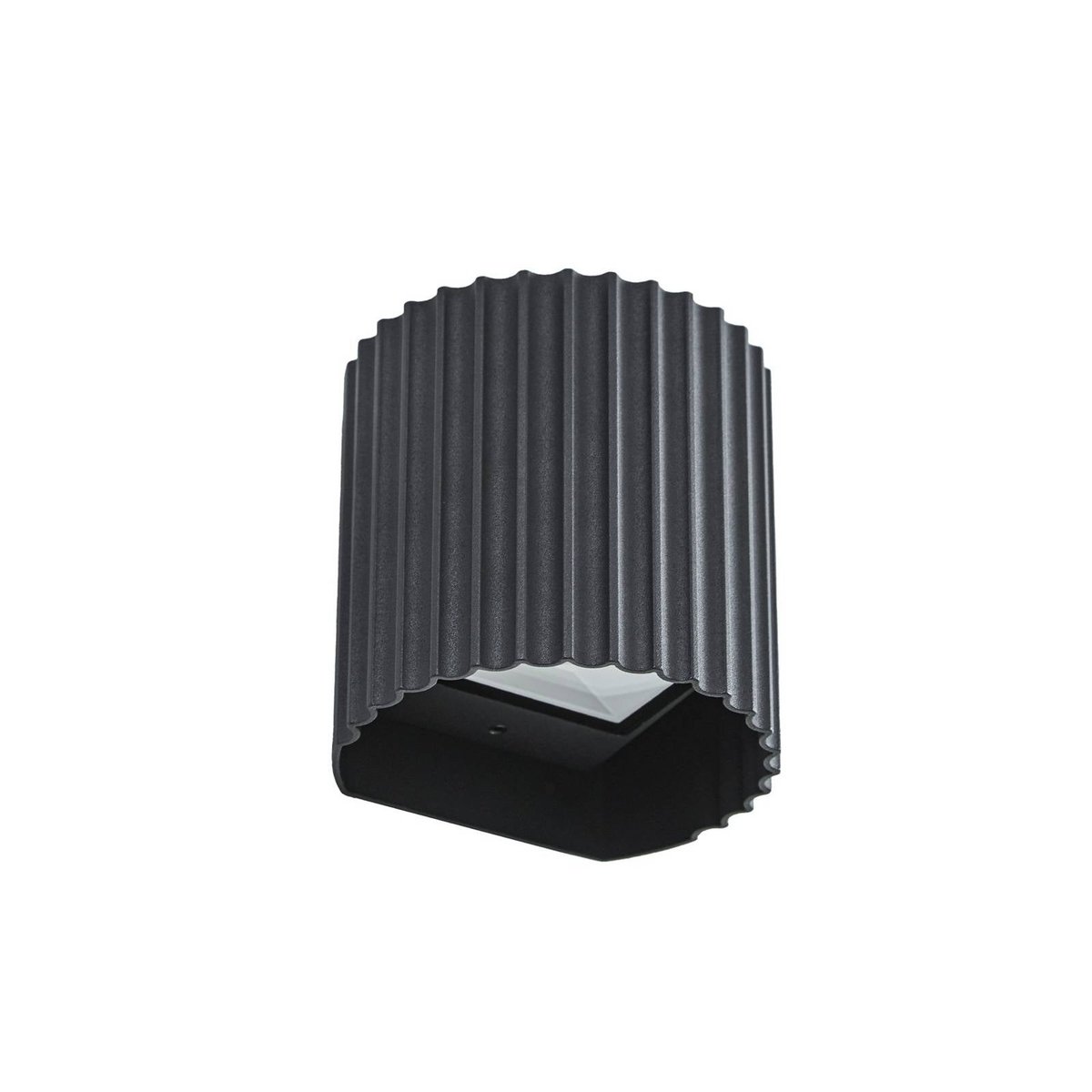 Applique extérieure en aluminium moderneLED noir, LINDBY