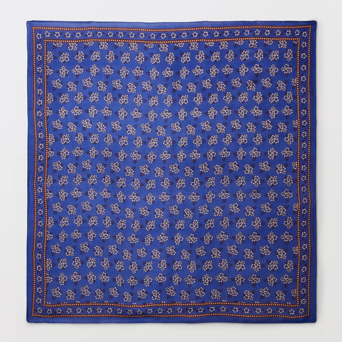Echarpe imprimée contenant de la laine bleu roi, MONOPRIX